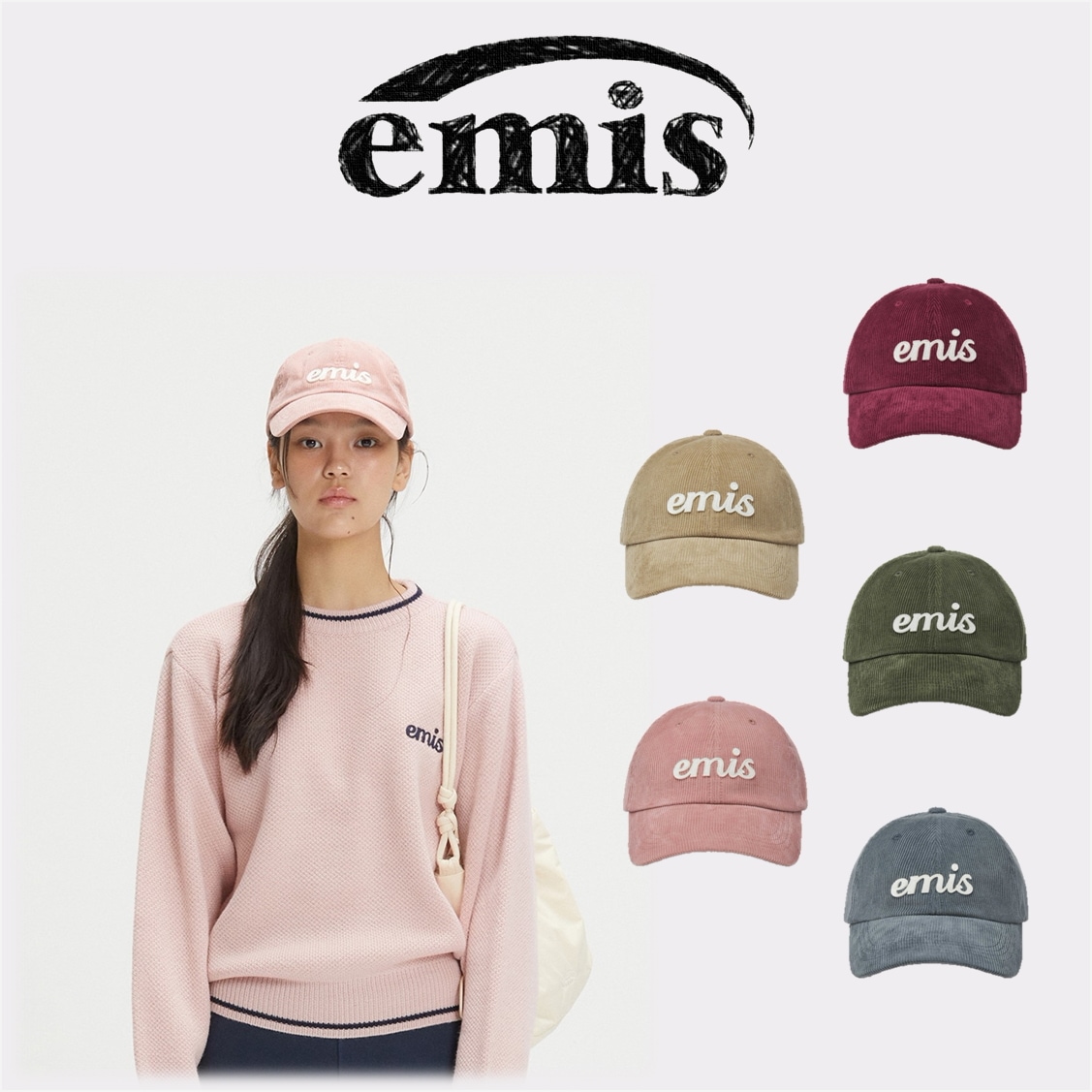 キャップ 帽子 APPLIQUE CORDUROY BALL キャップ レディース メンズ