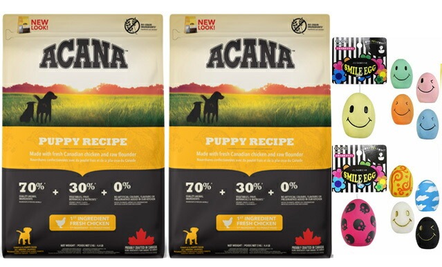 【正規品】アカナ パピーレシピ 2kg 2個セット【スマイルエッグ付】