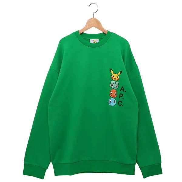 スウェット ポケモン グリーン メンズ COGVF H27860 KAA