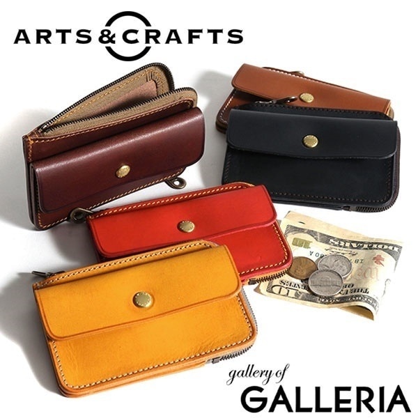アーツアンドクラフツ 財布 ARTSCRAFTS L字ファスナー財布 ELBAMATT ACC COMPACT TWIN PURSE ミニ財布 革 本革 レザー アーツ＆クラフツ メンズ レディース