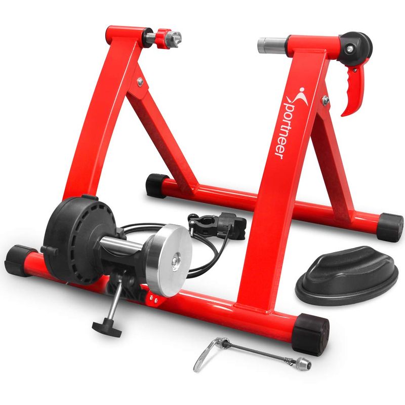 Sportneer 固定ローラー 自転車トレーニング 固定式 ローラー台 6段階負荷調整 マグネット式 2628インチに対応 サイクルトレ