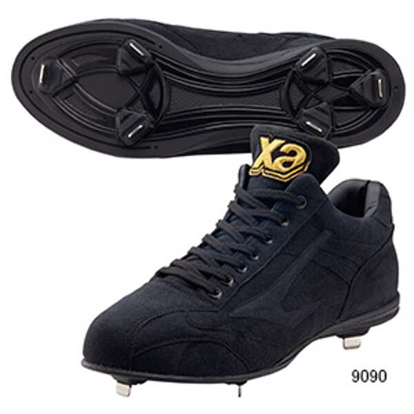 ザナックス トラストプロD　野球樹脂底スパイク 26.0cm ブラック×ブラック #BS-418DL-9090