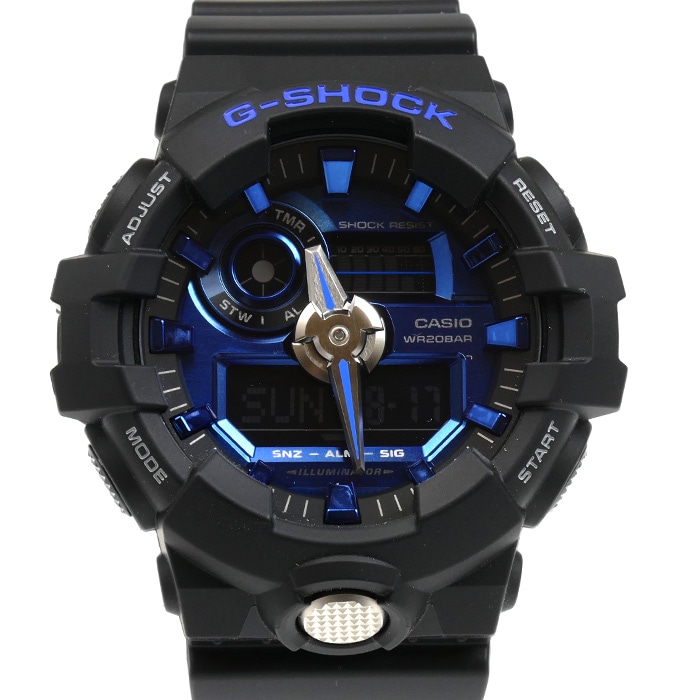 CASIO カシオ G-SHOCK 腕時計 電池式 ブラック GA-710-1A2JF メンズ 中古 美品