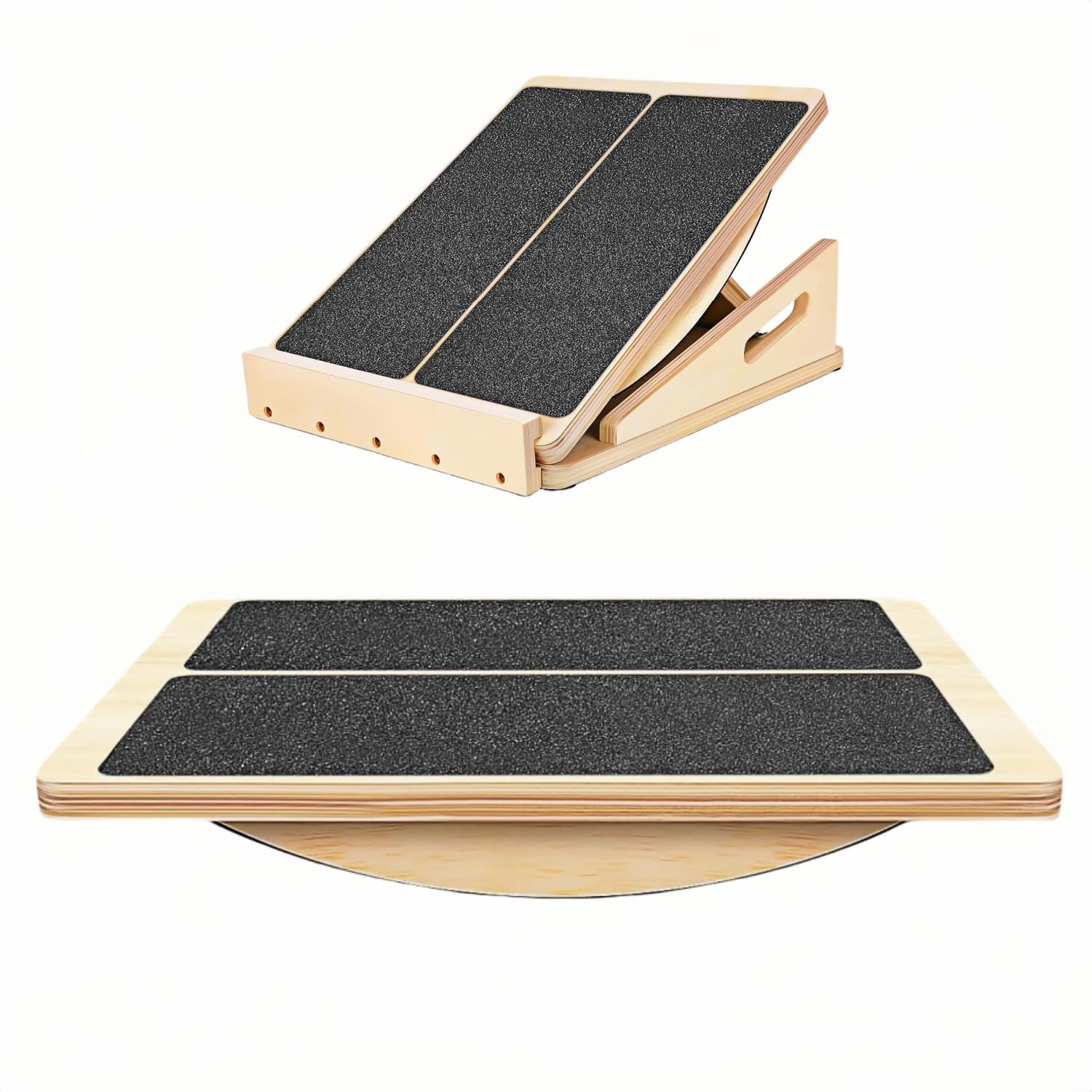 天然木ヘルシーステップマシン ストレッチボード 静音仕様 ふくらはぎ 角度3段階調節 足首 アキレス腱 ステップ運動 室内運動 有酸素運動 同時運動 座り運動 足の運動をしながら脳トレにも 何歳でも