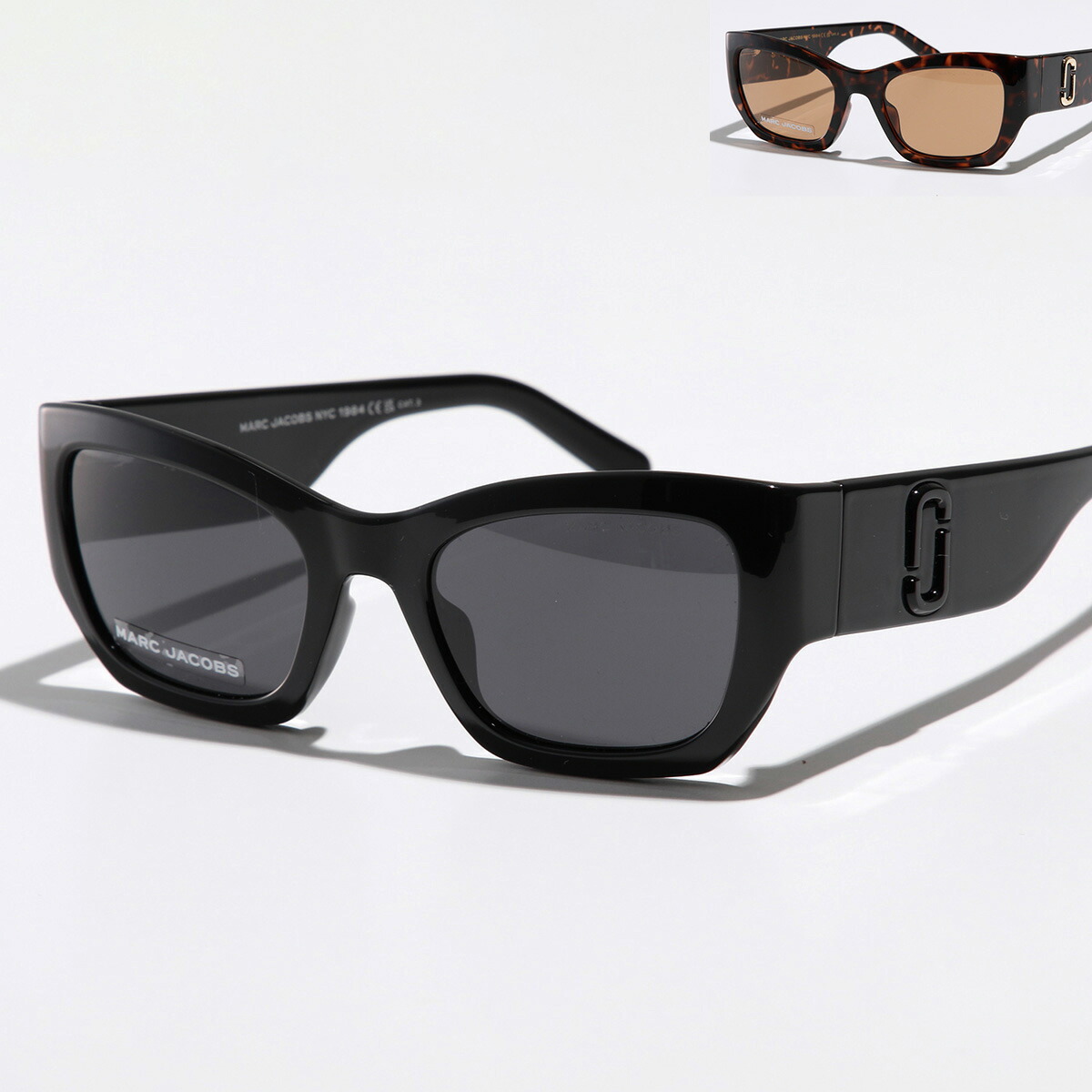 MARC JACOBS マークジェイコブス サングラス 723/S レディース フォックス型 スクエア セルフレーム メガネ 眼鏡 ロゴ アイウェア カラー2色