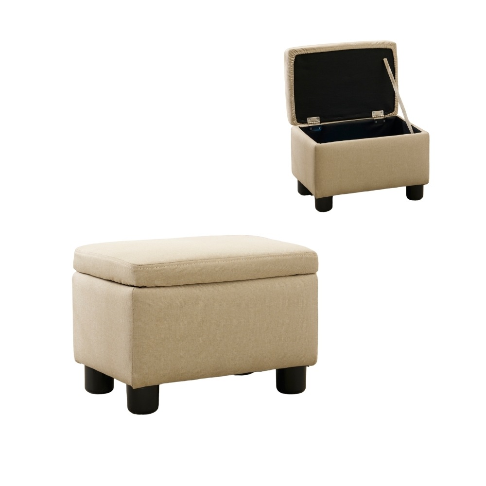 [国内即発送]オットマン スツール 椅子 おしゃれ ファブリック フットスツール 足置き ソファースツール 取り外し可能な脚 コンパクト 来客対応チェア おしゃれ 組立簡単　玄関イス マルチに使える3