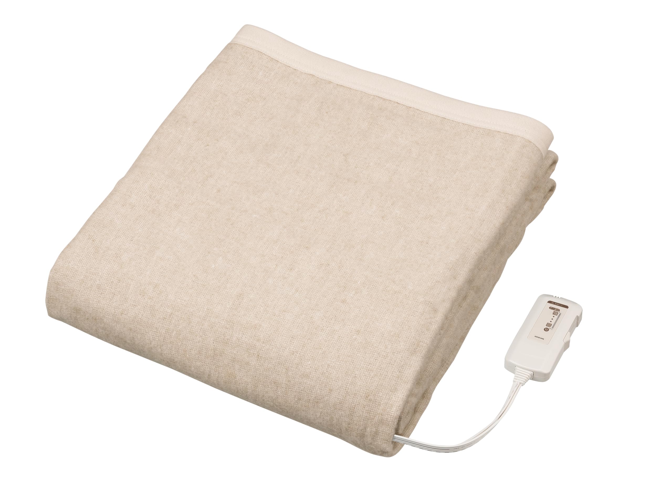 コイズミ 電気毛布 掛敷毛布 電磁波カット 丸洗い可 188×120cm KDK-75256D