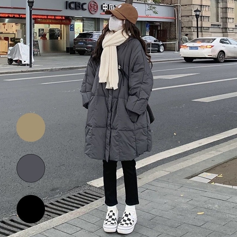 MF47 大人気 3色 韓国 ファッション ダウンコート 大きいサイズ ダウンジャケット ロングコート 韓国 コート レディース服 コットン ダウン コート レディース アウター ダウン 韓国-77