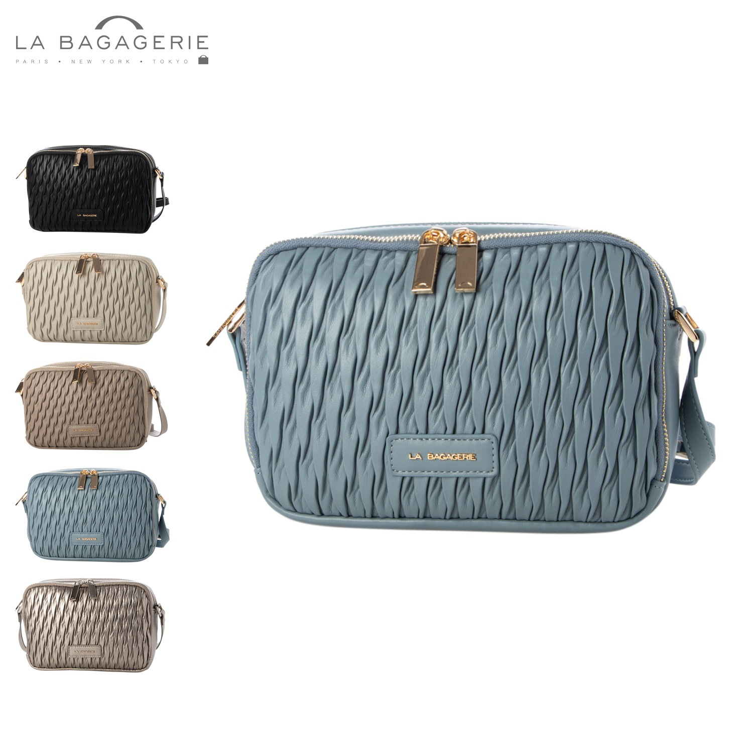 ショルダーバッグ レディース A5 軽量 斜めがけ ファスナー付き B0060-01