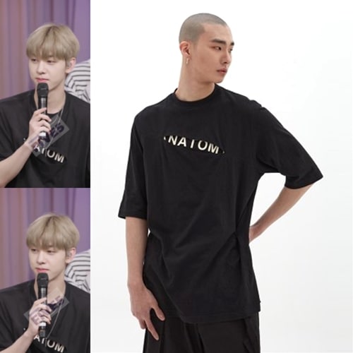 【DRIPPIN着用】 DGNAK12 レイヤードカッティングプリントTシャツブラック