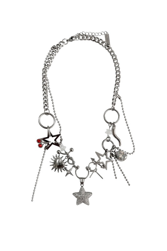 실버 큐빅 피어싱 커넥션 클러스터