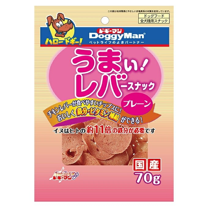 【36個セット】 ドギーマンハヤシ ドギーマンうまい!レバースナックプレーン70g