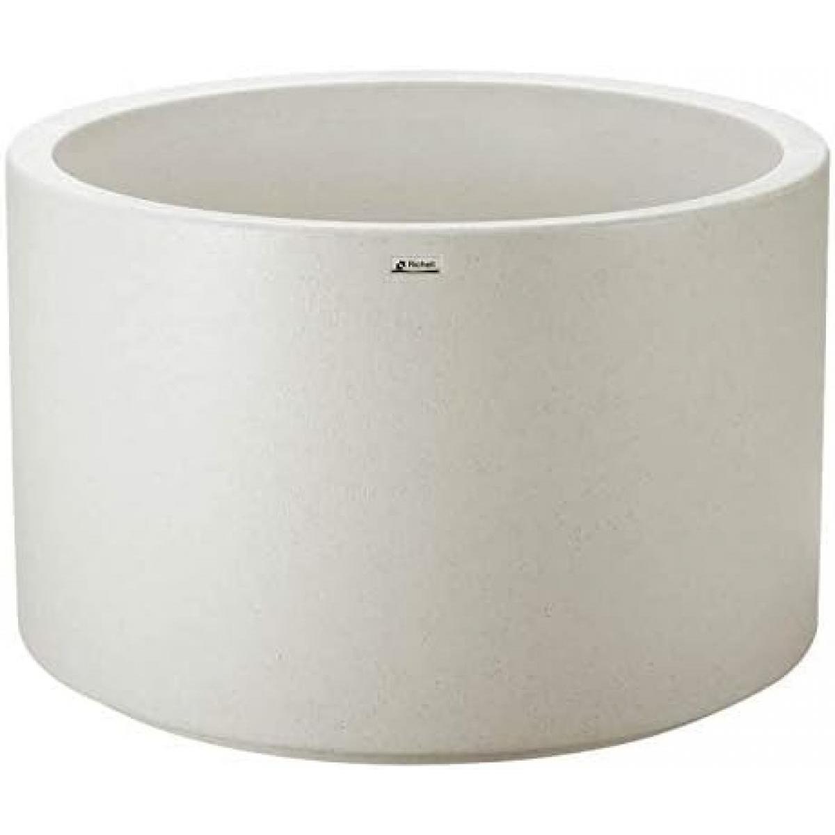 【I】【法人限定】リッチェル タウンプランターWS 丸90型 プレーン サンドグレー 底面給水機能付き 大型プランター 【北海道・沖縄・離島 配送不可】【代引不可/沖縄・離