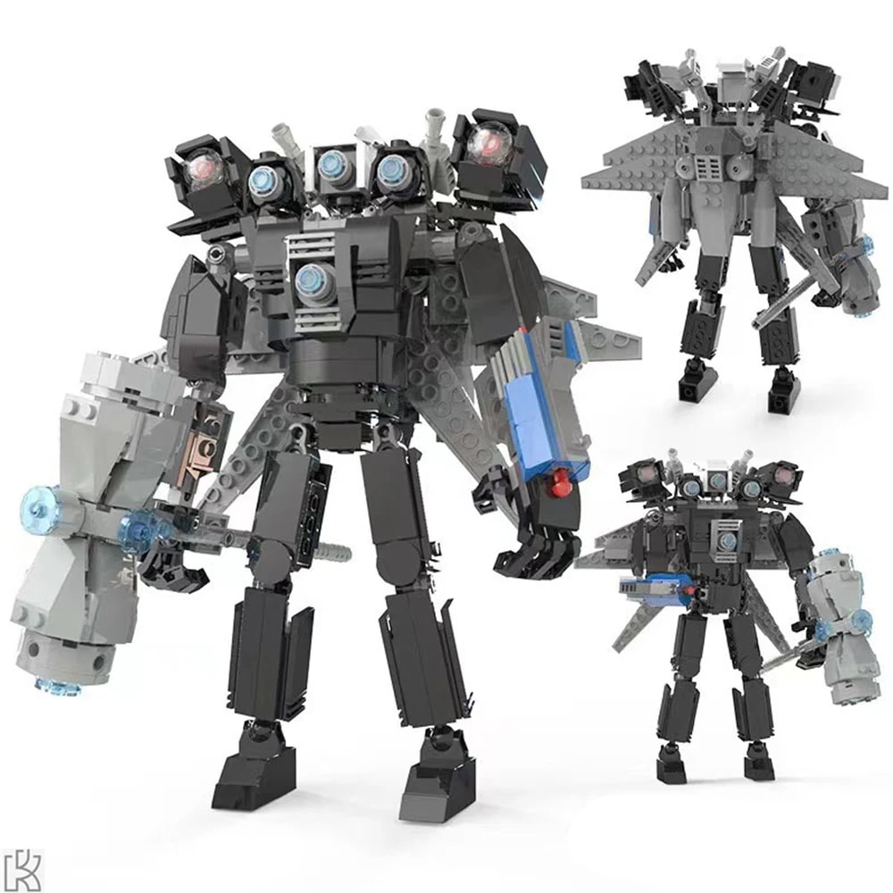 Skibidi Toilet スキビディ ブロック おもちゃ ゲーム アニメ Titan Cameraman Speakermanモデルギフト 誕生日 クリスマス プレゼント 560PCS