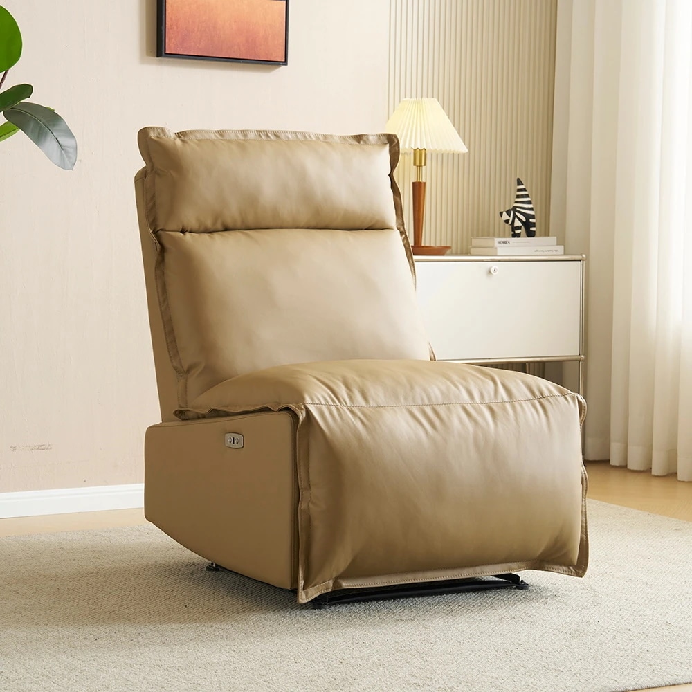 【国内即日発送】リクライニングソファー 肘掛けなし 電動リクライニングソファ オットマン一体型 1人掛け USBポート付き 電動ソファ モーションソファー 電動ソファー スマホ充電可 リクライニングチ