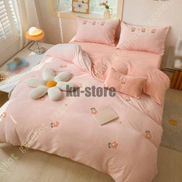 あったか 掛け布団カバー シングル 花柄 クマ柄 マイクロファイバー おしゃれ フランネル 丸洗いok ヒモ付き 北欧 掛布団カバー かけ布団カバー 掛カバー 4,986円