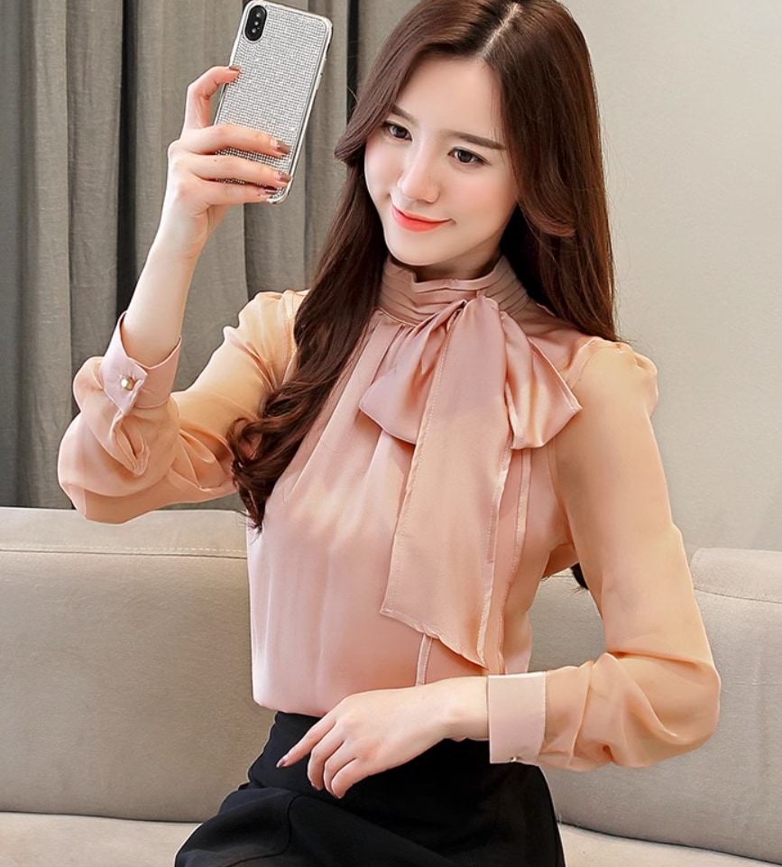 トップス デート モテアイテム ブラウス シャツ リボン シフォン 大人可愛い きれいめ 上品 おしゃれ かっこいい 大人可愛い ラブリー キュート ガーリー クール モード系 セクシー エレガント