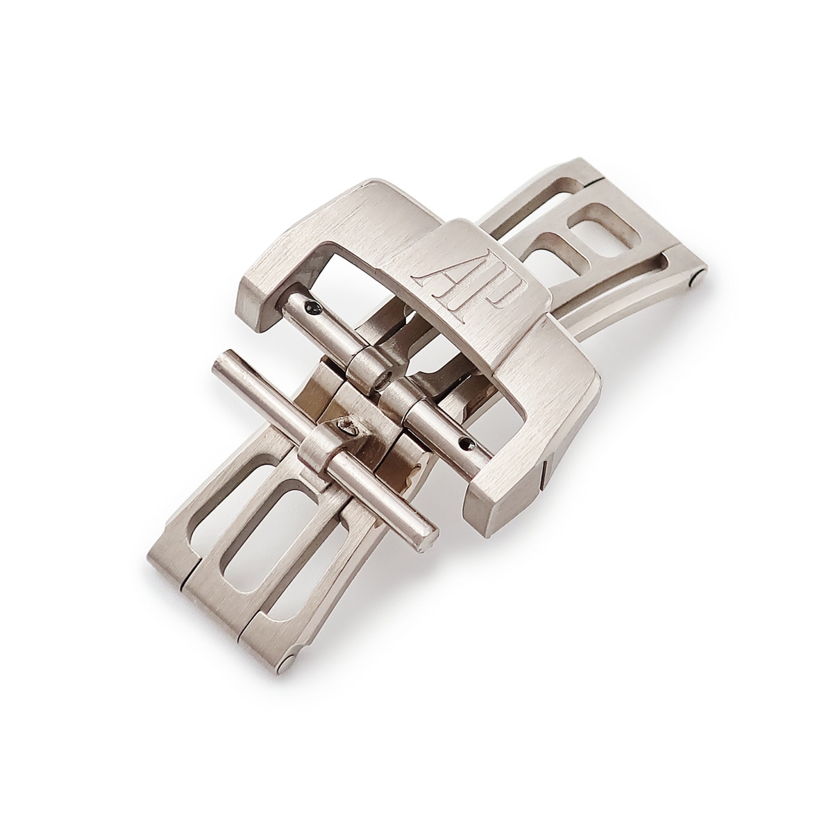 オーデマピゲ 腕時計パーツ 純正 K18WG シルバー K18WG無垢製 Dバックル ディプロイメント パーツ 替え 予備 スペア ホワイトゴールド 18ｍｍ幅対応 【中古】