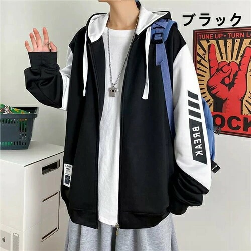 ジップパーカーメンズおしゃれ春秋前開きメンズパーカーブランドトップス大きいサイズ人気メンズパーカー冬長袖スウェットパーカー韓国風カジュアルおしゃれパーカー大きいサイズビッグパーカーメンズファッションオ