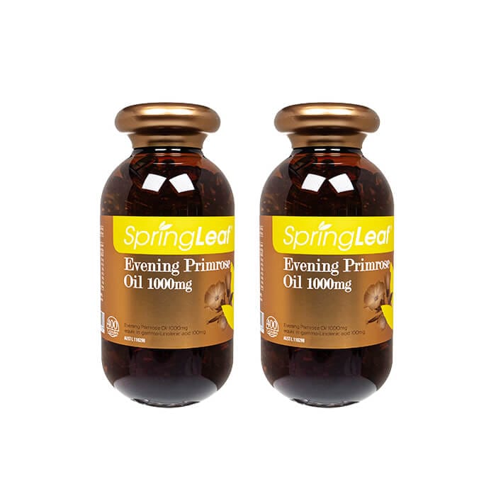 イブニングプリムローズオイル 1000mg 400錠 2本 月見草オイル γ-リノレン酸 SpringLeaf Evening Primrose Oil 海外直送 日時指定不可 ヤマト国際便発送 10,397円