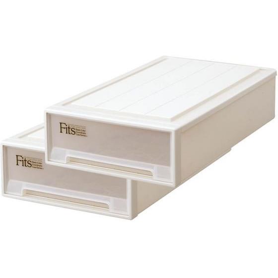 Fits フィッツケース スリムL カプチーノ 奥行74cm 2個 天馬