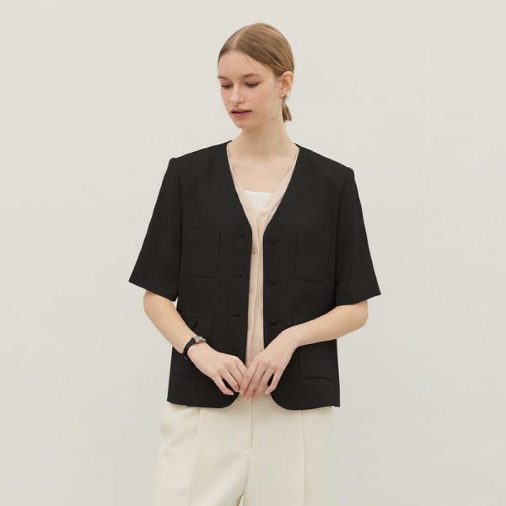 [リアーナニューヨーク] ミニマリストシングルジャケット_ブラック