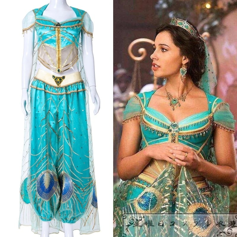 【即納 迅速な出荷】新品アラジン ジャスミン姫 コスプレ衣装 仮装 変装 ハロウィン コスチューム イベント コスチューム品質良い 店舗お勧め
