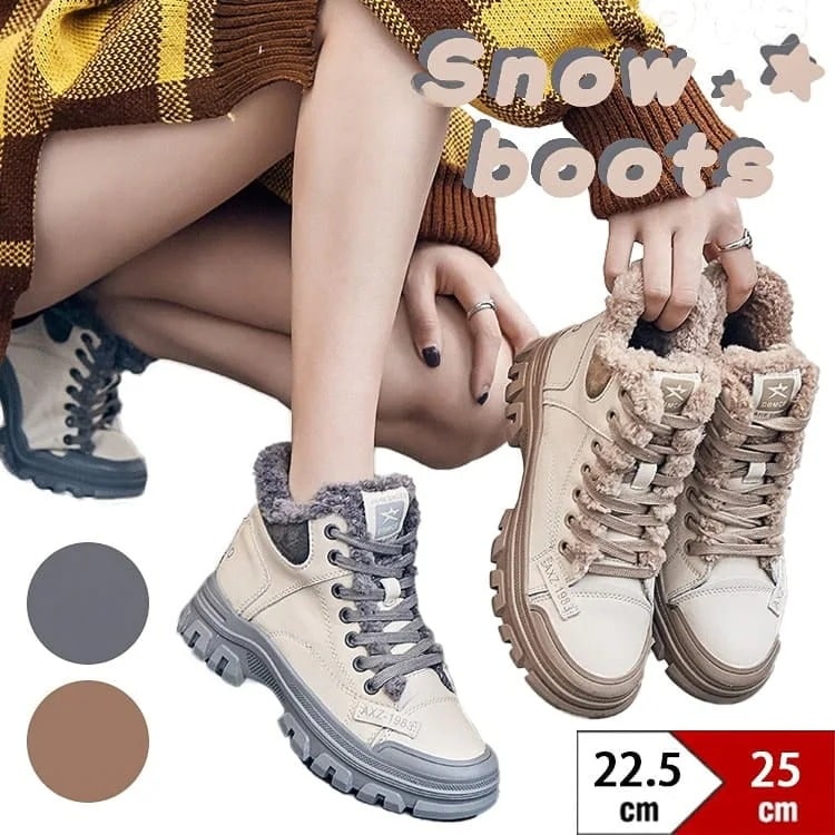 スノーブーツ レディース シューズ 防水 ウィンター 雪靴 撥水 防寒 防滑 冬用 スノーシューズ 可愛い アウドドア ファッション クッション性 歩きやすい 軽量 靴 女性 もこもこ 裏ボア 裏起毛 5,999円