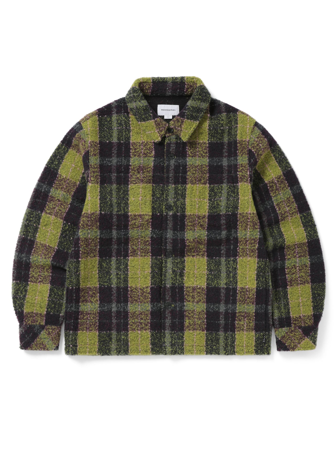 【THISISNEVERTHAT】 BOUCLE CHECK SHIRT : 2COLOR