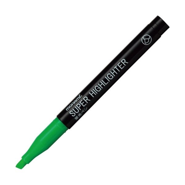 （まとめ）モナミ 蛍光ペン SUPERHIGHLIGHTER 緑 18404 1本 [x100]