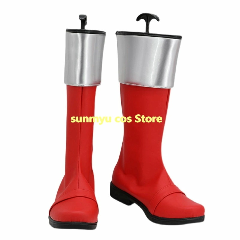 タイムレンジャー タイムレッド 靴 コスプレ道具　ブーツ