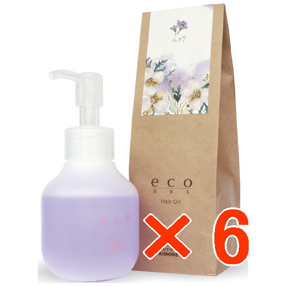【送料無料】 パイモア エコエイチビーエス オイル 80ml ムスク 【6個セット】／ 美容室専売品　ヘアオイル