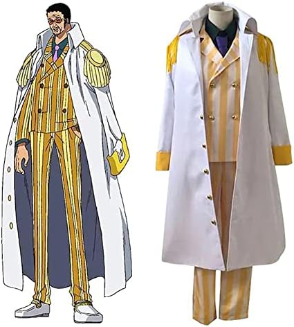 黄猿 ボルサリーノ コスプレ衣装 ワンピース 海軍本部大将 正義 コスチューム 服