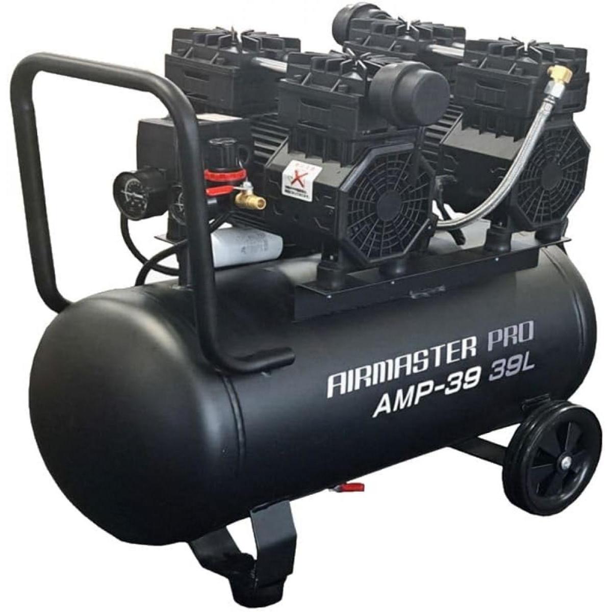 シンセイ 静音オイルレスコンプレッサー AMP-39 39L 100V 静音 電動 コンプレッサー オイルレス タイヤ 空気入れ 塗装