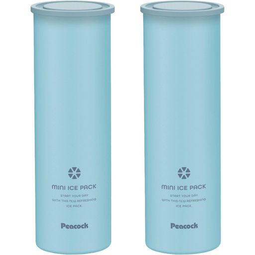 保冷ケース付き 氷のう ミニ アイスパック 2本セット (ペールブルー) 持ち運び 携帯 スポーツ レジャー 熱中症対策