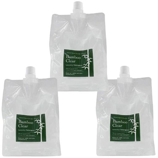 バンブークリア BAMBOOCLEAR 3個セット! 天然成分100%の無添加洗濯用竹洗剤 1L×3個 詰替え用セット 6,129円