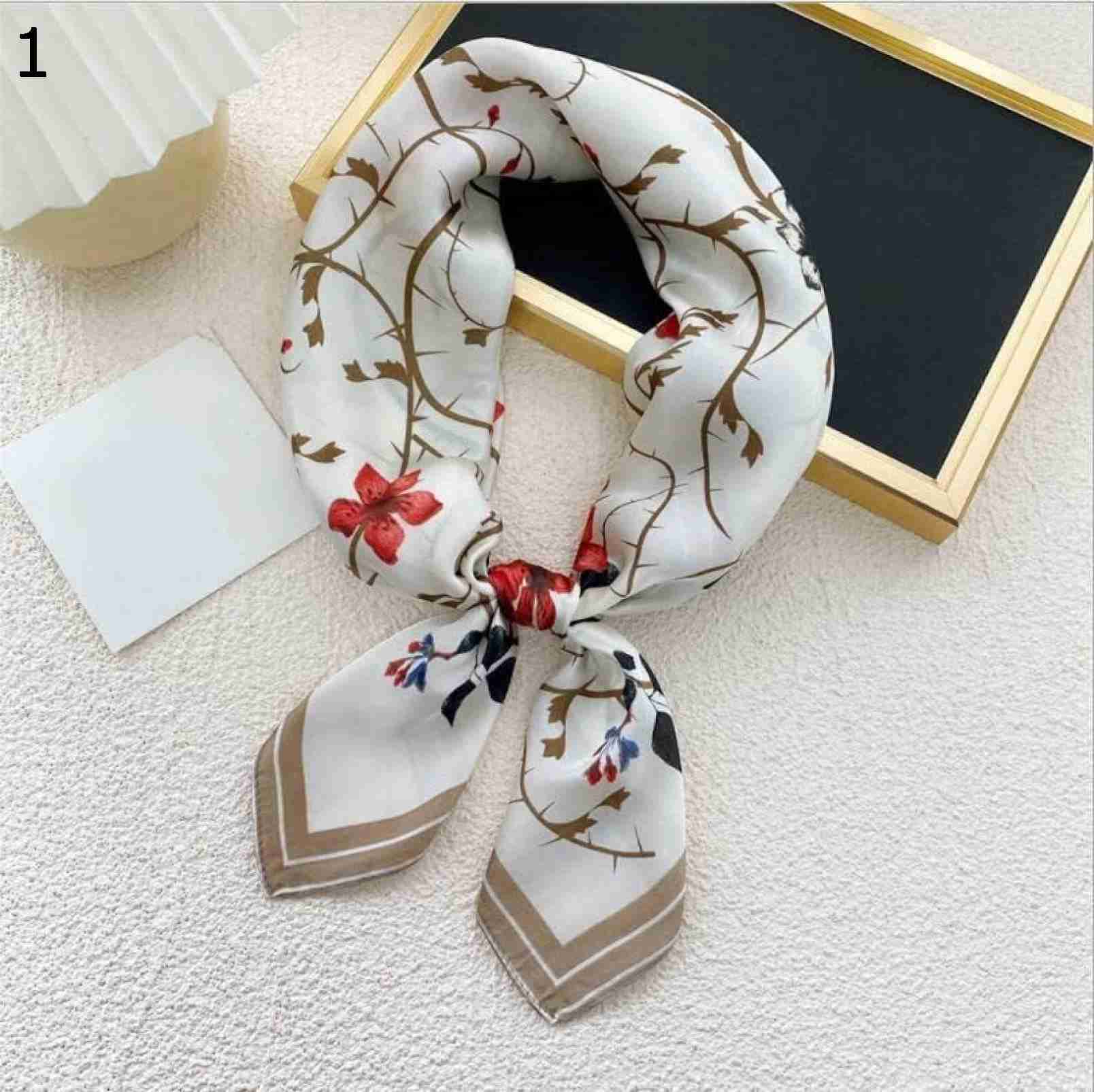 【20%OFFクーポン～】スクエアネックプラムプリントスカーフサマーラップレディショールレディースファッションスカーフ スカーフ