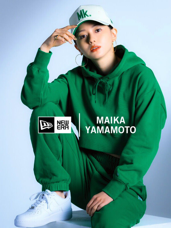 NEW ERA ニューエラ 山本舞香 Maika Yamamoto コラボ パーカー ショート丈 プルオーバー プルパーカー ショート丈  プルオーバーフーディ 13526831-2-3