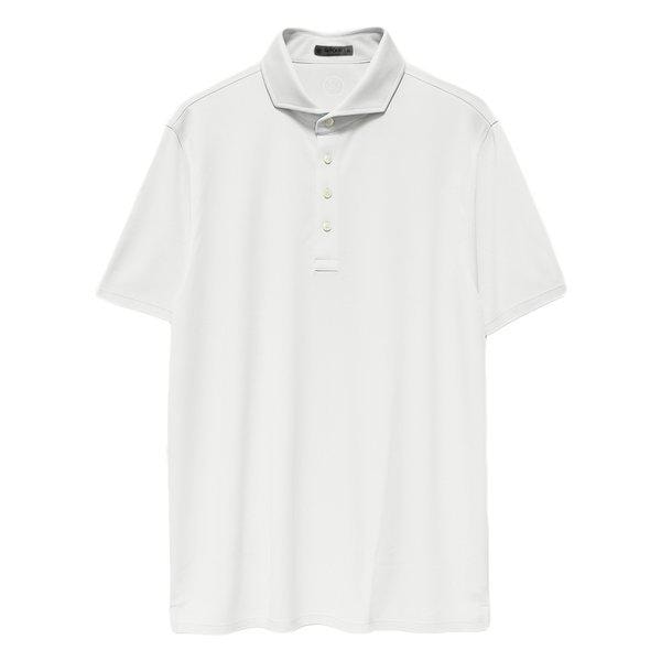 25SS バックロゴパッチポロシャツ ホワイト G4MC0K300 SNO