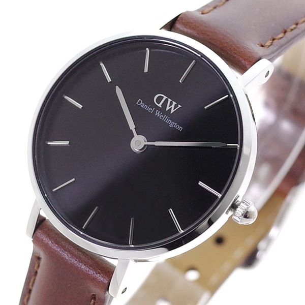 DW 腕時計 レディース DW00100237 クォーツ ブラック ブラウン