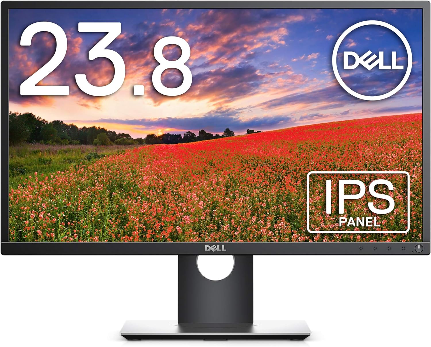 モニター 23.8インチ 超広視野角&スリムベゼル/フルHD/IPS 非光沢/DP,HDMI,D-Sub/高さ調整 回転/プレミアムパネル3年保証 P2417H
