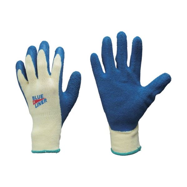 （まとめ）東和 ブルーライナー M ベージュ/ブルー 300-3P-M 1袋（3双）[x5]