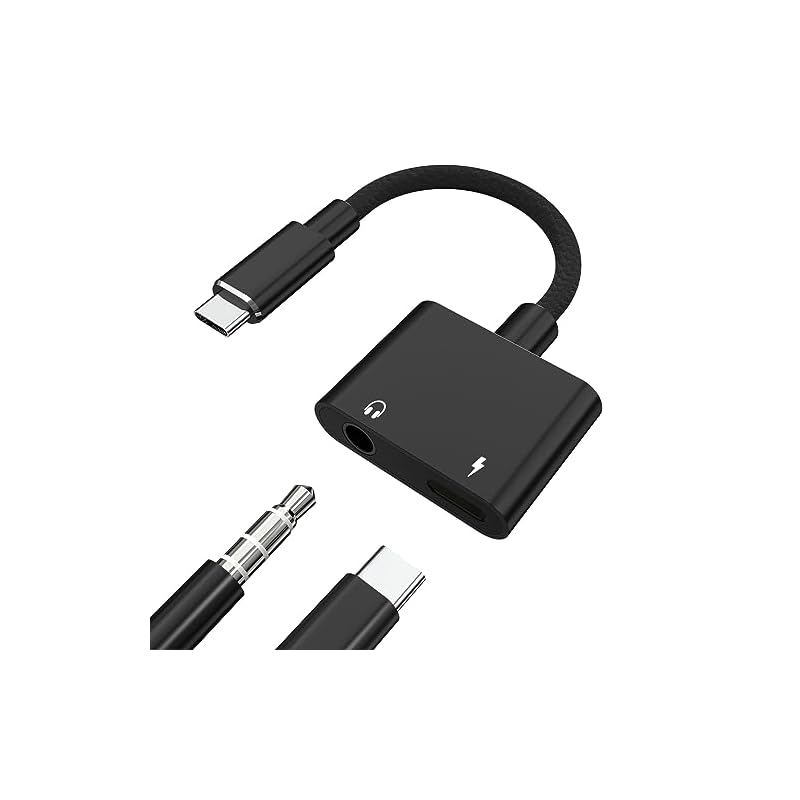 タイプc イヤホン変換 【2023新版】 USB C イヤホンジャック 変換アダプタ 2in1 急速充電 同時 音楽 二股ケーブル 通話/リモコン HiFi音質 ハイレゾ対応 高耐久 iPad/iPa