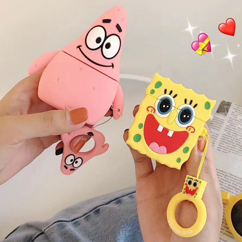 割り引き Airpodsケース韓国ファッションスポンジボブパトリックシンプルカップルシリコンかわいいソフトエア 割り引き Airpodsケース韓国ファッションスポンジボブパトリックシンプルカップルシリコンかわいいソフトエア