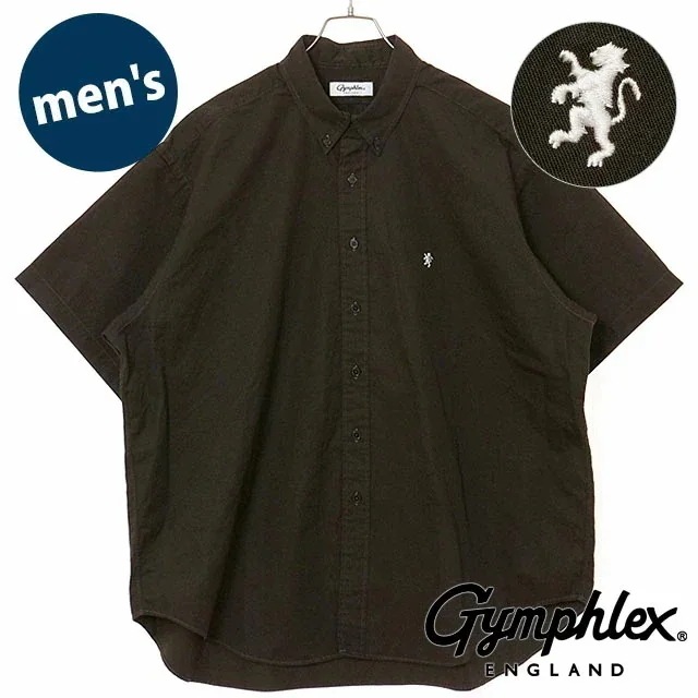 ボタンダウンシャツ ショートスリーブ [#GY-B0248 BIT] メンズ スポーツファッション トップス 半袖 カジュアルシャツ C.GREY(OFF WHITE) 正規取扱店