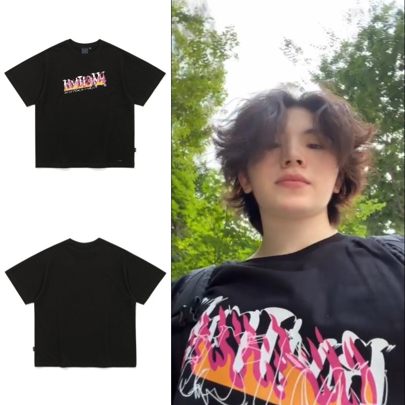 [Seventeen WOOZI 着用] BLAZE LOGO TEE SHIRT_BLACK