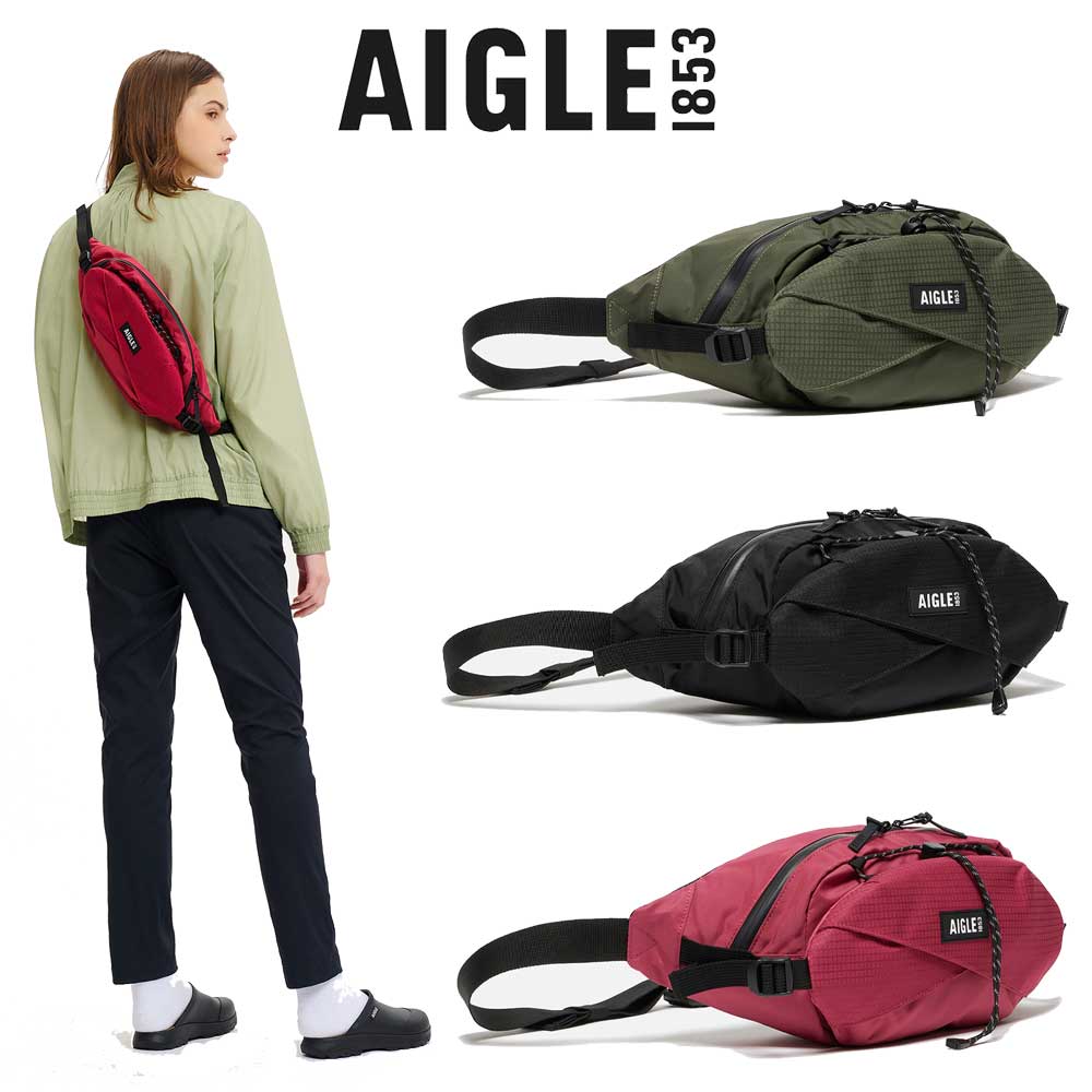 エーグル AIGLE ZNHAV71 ゴーイング バムバッグ 2L カラー：ノワール (001)マゼンダ (003)アボカ (004) クロスボディ