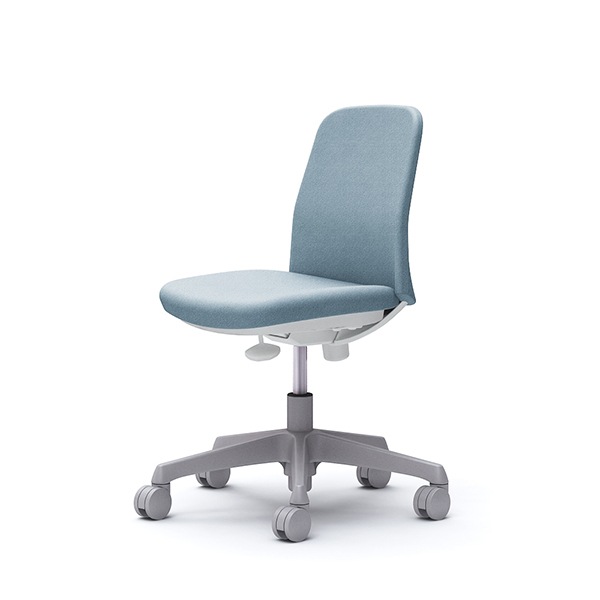 オカムラ CD13EW FXW9 セージ Lives Entry Chair [オフィスチェア 肘無し 5本脚(コンパクトタイプ) ホワイトボディ ウレタンキャスタータイプ]