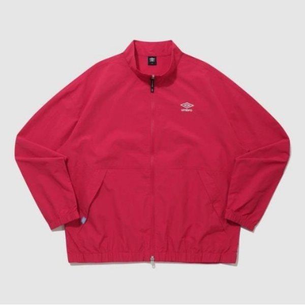 ウィンドブレーカーKQF UQ221CJK41-RRD クラシック スタンネック ウォームアップ ウィンドブレーカー ジャケット / ROSE RED