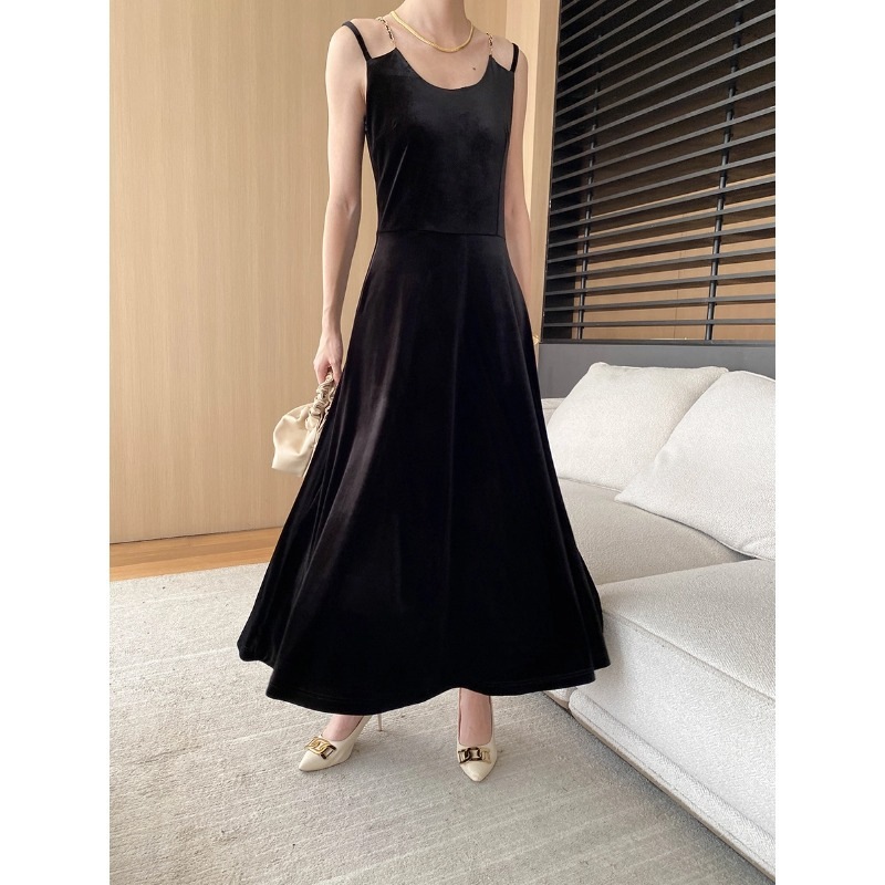 【送.料.無.料.急速発送】長袖/ストラップオプションワンピース